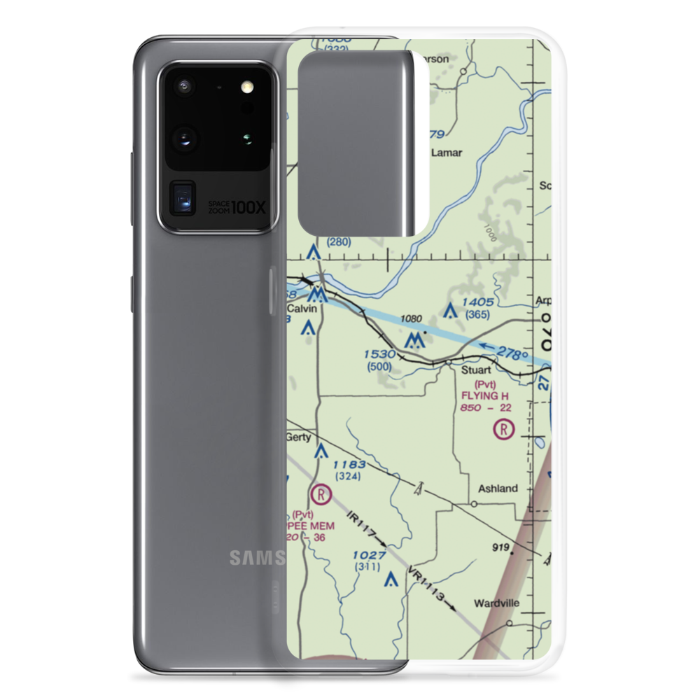 Stuart Mountain Airpark (OL19) VFR Sectional Samsung Case Samsung Galaxy S20 Ultra model shown