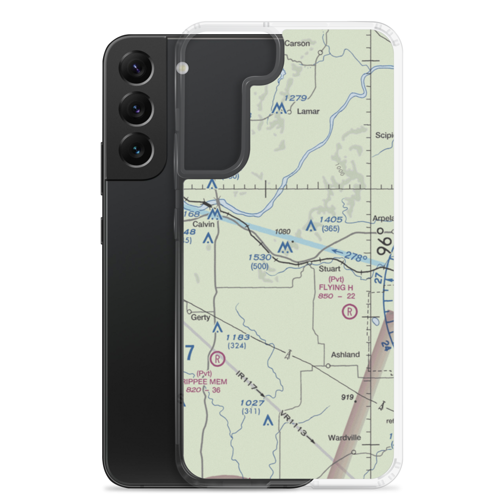 Stuart Mountain Airpark (OL19) VFR Sectional Samsung Case Samsung Galaxy S22 Plus model shown