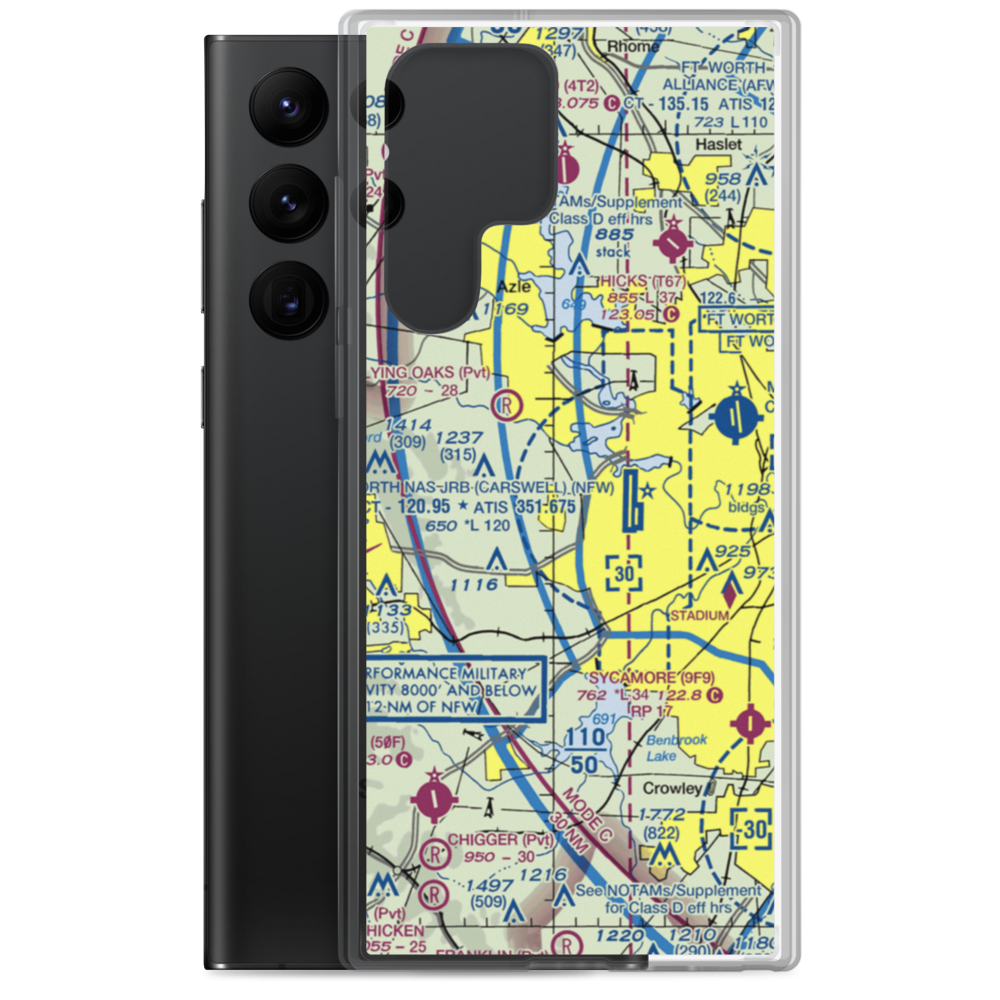 Stubbs Strip (TS73) VFR Sectional Samsung Case Samsung Galaxy S22 Ultra model shown