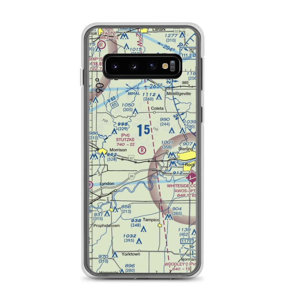 Stutzke Airport (LL38) VFR Sectional Samsung Case Samsung Galaxy S10 model shown