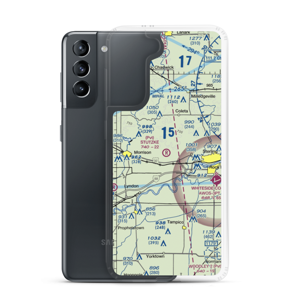 Stutzke Airport (LL38) VFR Sectional Samsung Case Samsung Galaxy S21 model shown