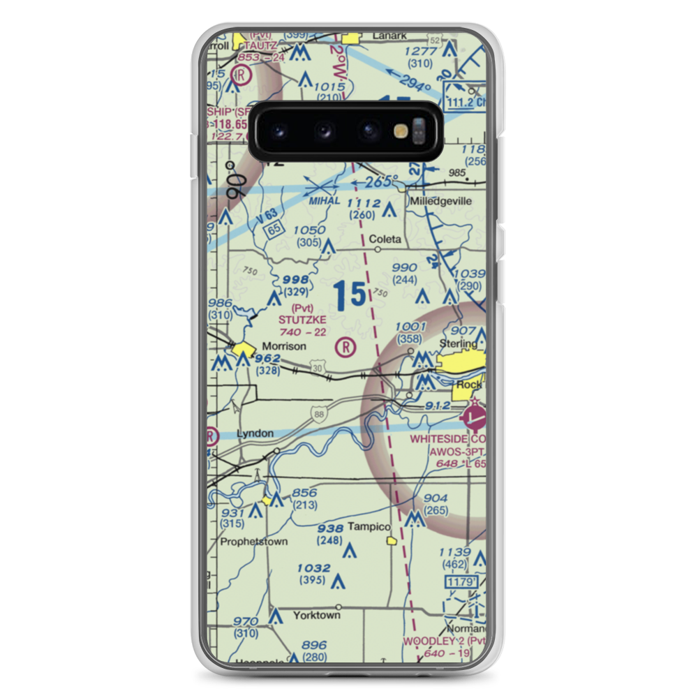 Stutzke Airport (LL38) VFR Sectional Samsung Case Samsung Galaxy S10+ model shown