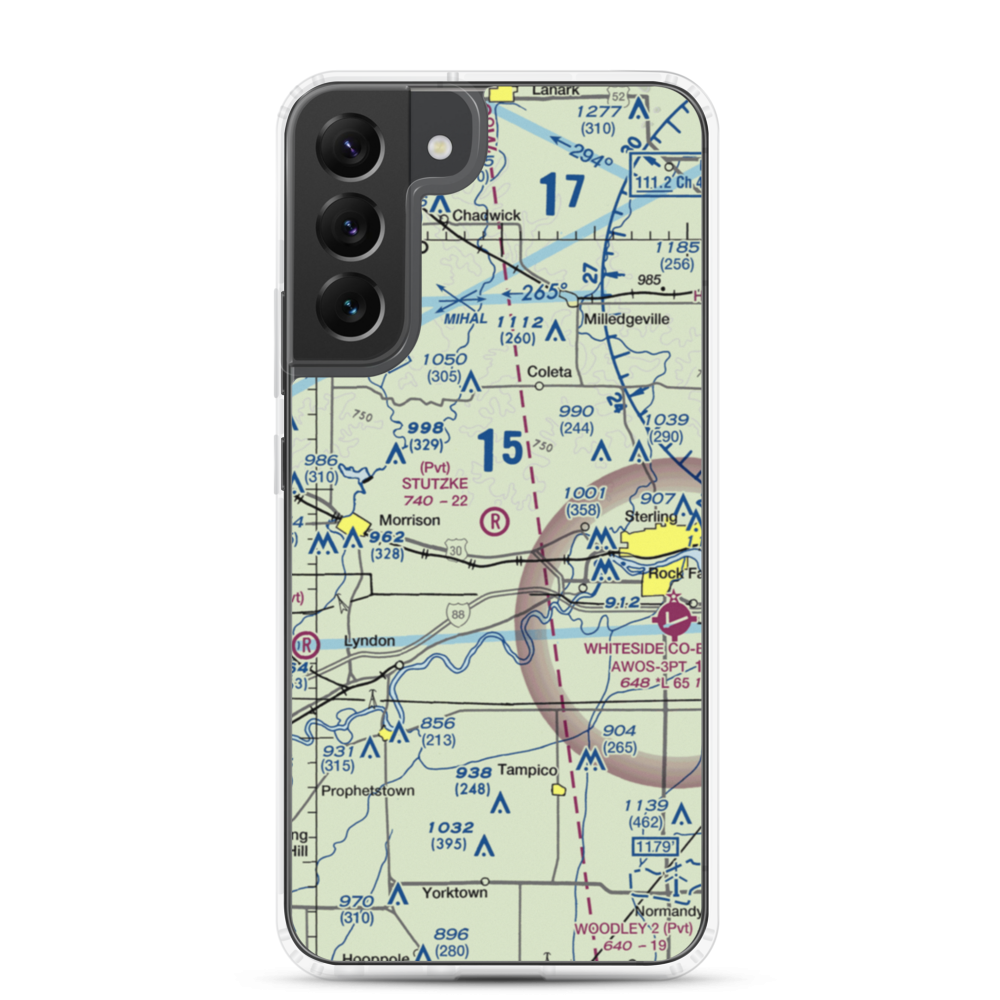 Stutzke Airport (LL38) VFR Sectional Samsung Case Samsung Galaxy S22 Plus model shown