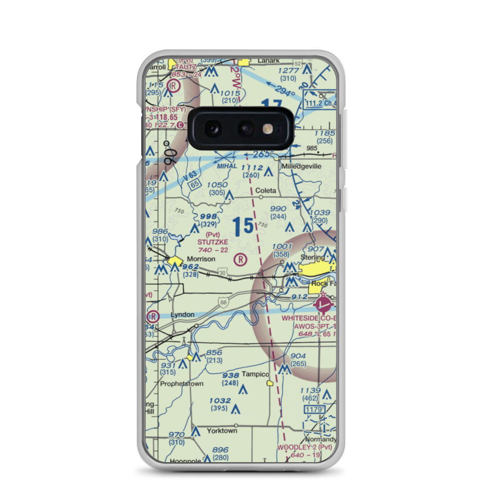Stutzke Airport (LL38) VFR Sectional Samsung Case Samsung Galaxy S10e model shown