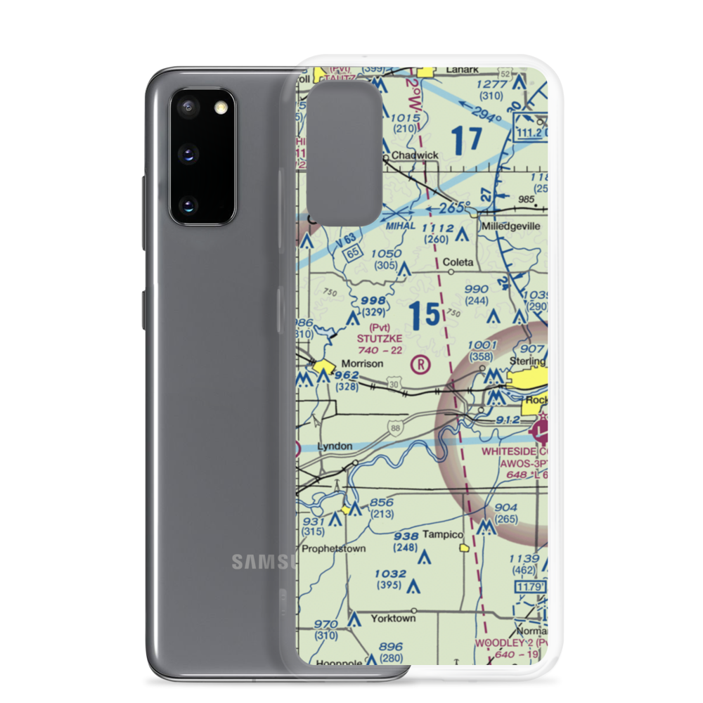 Stutzke Airport (LL38) VFR Sectional Samsung Case Samsung Galaxy S20 model shown