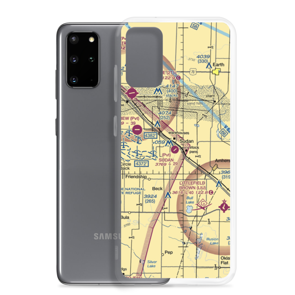 Sudan Airport (9XS6) VFR Sectional Samsung Case Samsung Galaxy S20 Plus model shown
