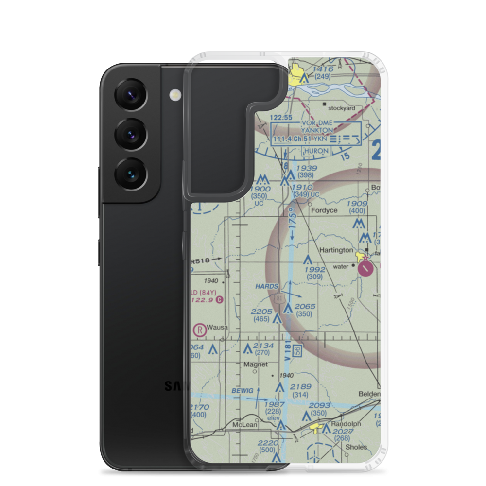 Sudbeck Field (NE50) VFR Sectional Samsung Case Samsung Galaxy S22 model shown