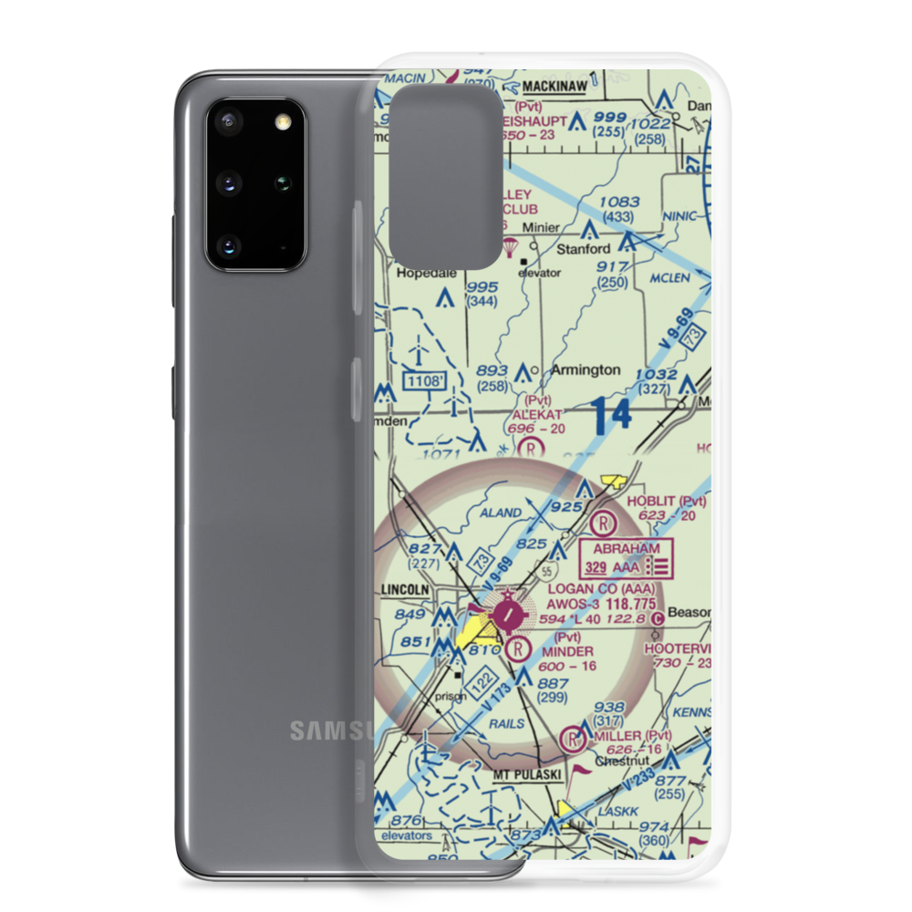 Sugar Creek Farm Airport (3IL9) VFR Sectional Samsung Case Samsung Galaxy S20 Plus model shown