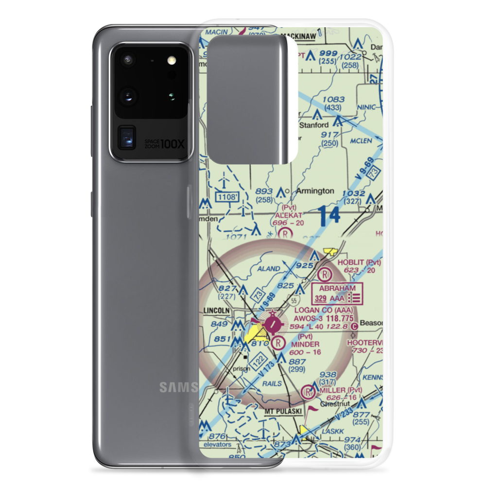 Sugar Creek Farm Airport (3IL9) VFR Sectional Samsung Case Samsung Galaxy S20 Ultra model shown