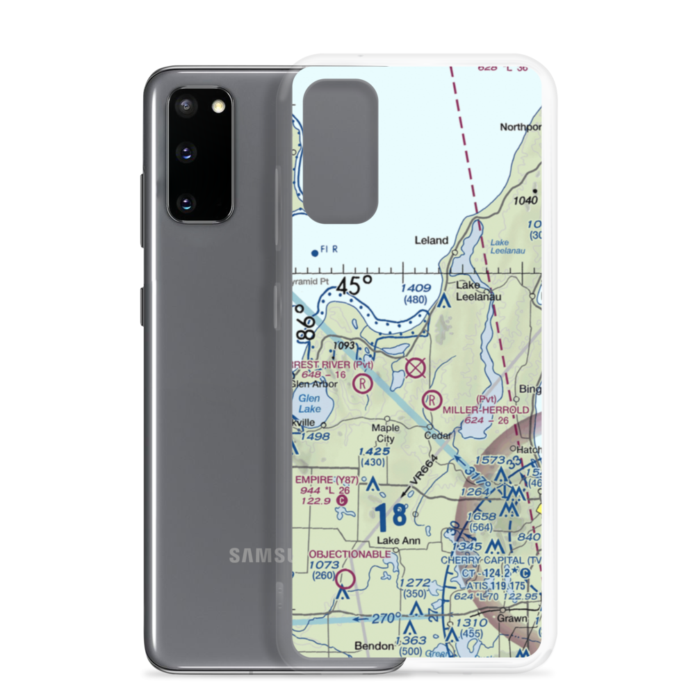 Sugar Loaf Resort Airport (Y04) VFR Sectional Samsung Case Samsung Galaxy S20 model shown