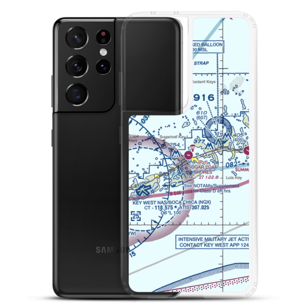 Sugar Loaf Shores Airport (7FA1) VFR Sectional Samsung Case Samsung Galaxy S21 Ultra model shown