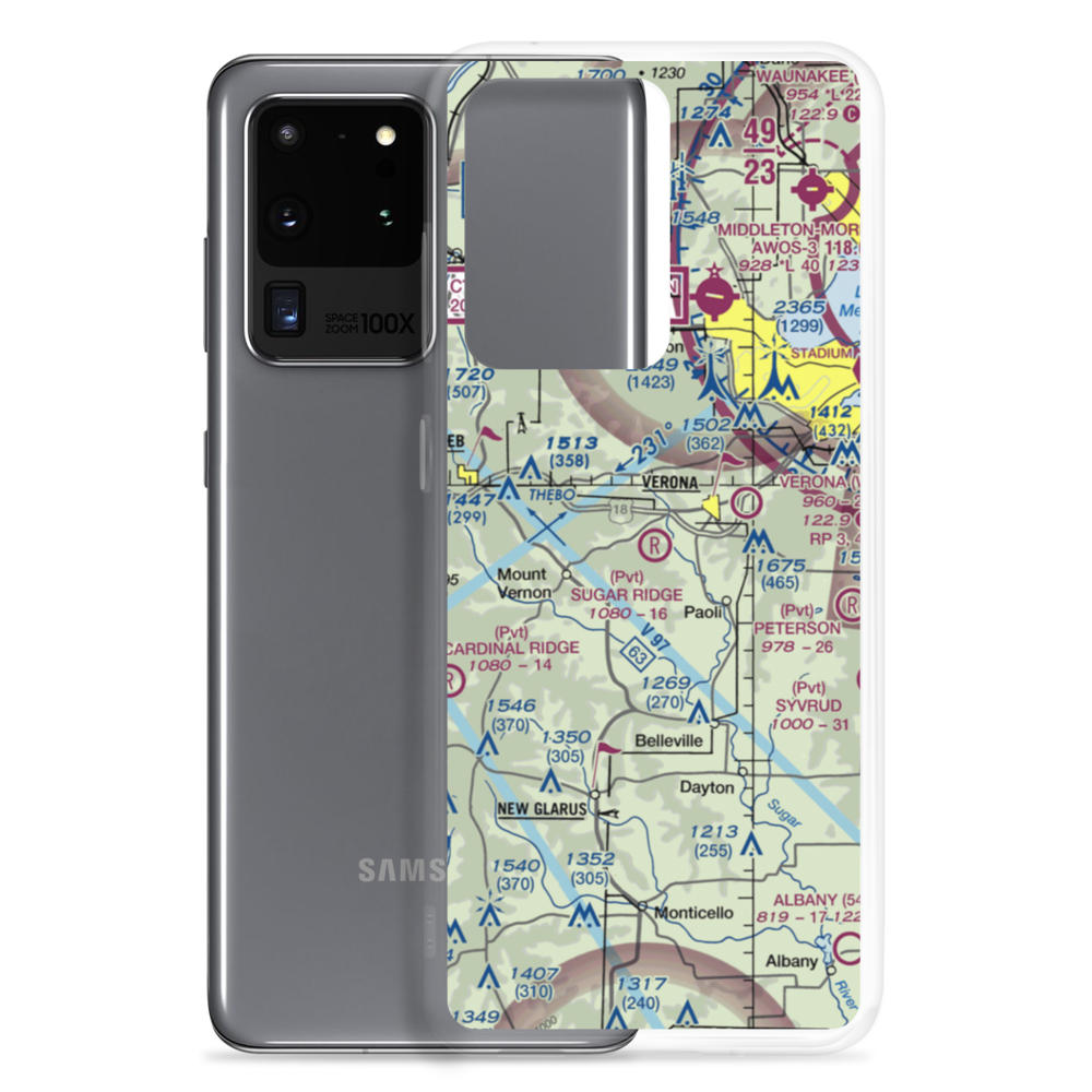 Sugar Ridge Airport (WS62) VFR Sectional Samsung Case Samsung Galaxy S20 Ultra model shown