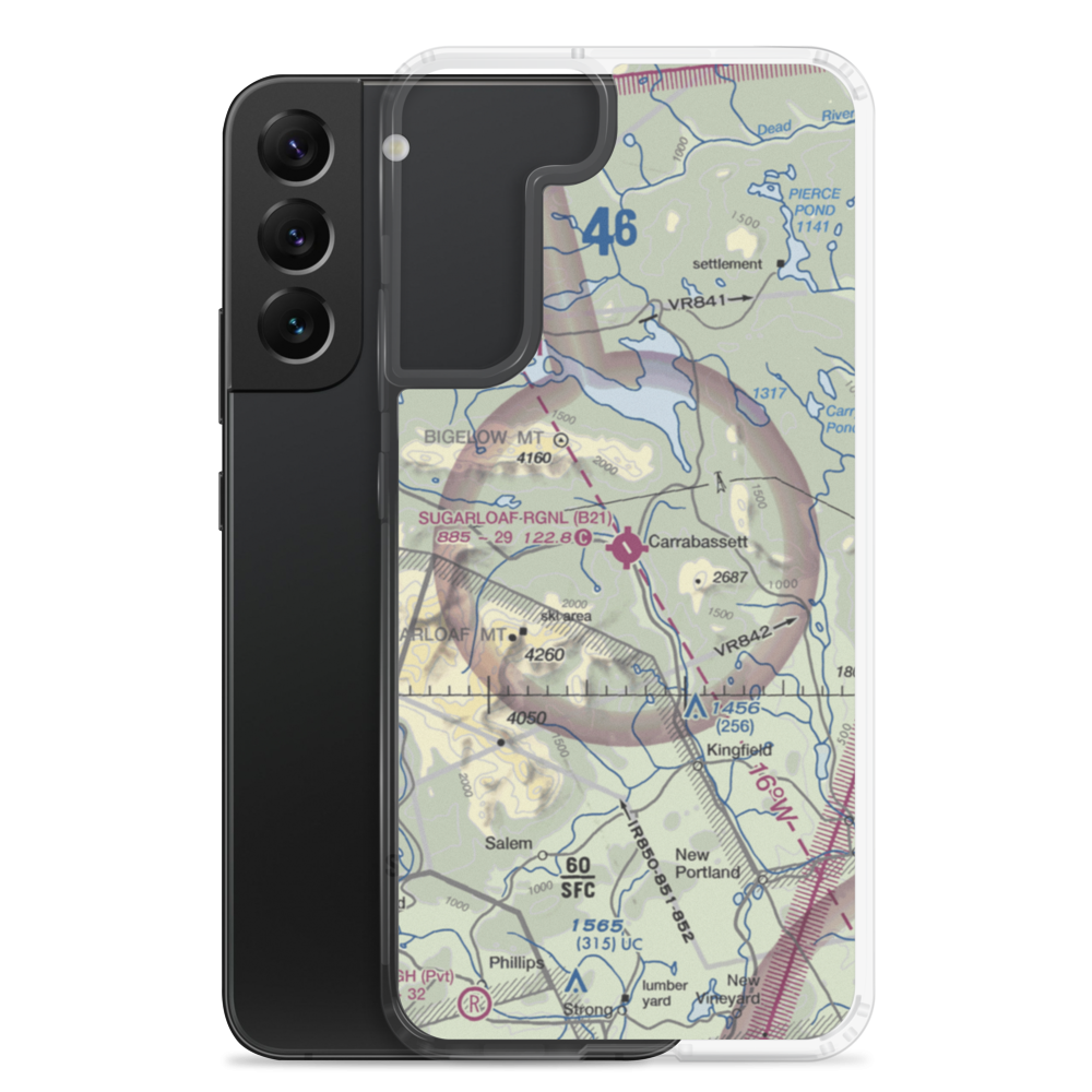 Sugarloaf Regional Airport (B21) VFR Sectional Samsung Case Samsung Galaxy S22 Plus model shown