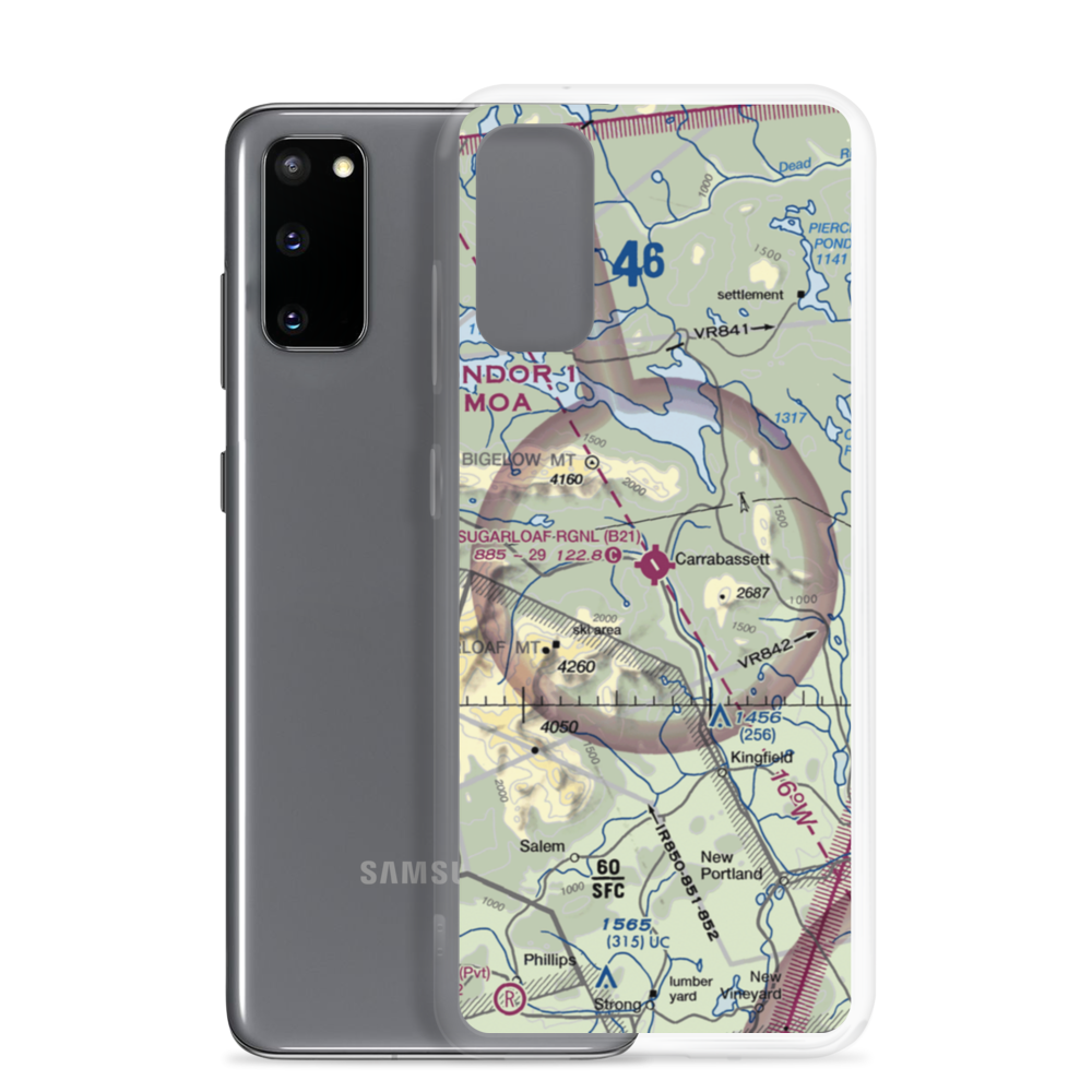 Sugarloaf Regional Airport (B21) VFR Sectional Samsung Case Samsung Galaxy S20 model shown