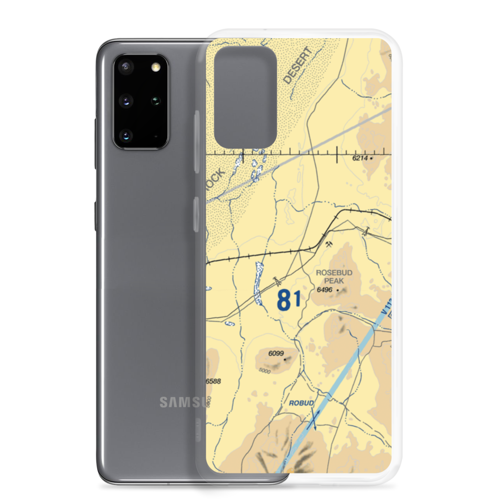 Sulfur Airport (NV41) VFR Sectional Samsung Case Samsung Galaxy S20 Plus model shown