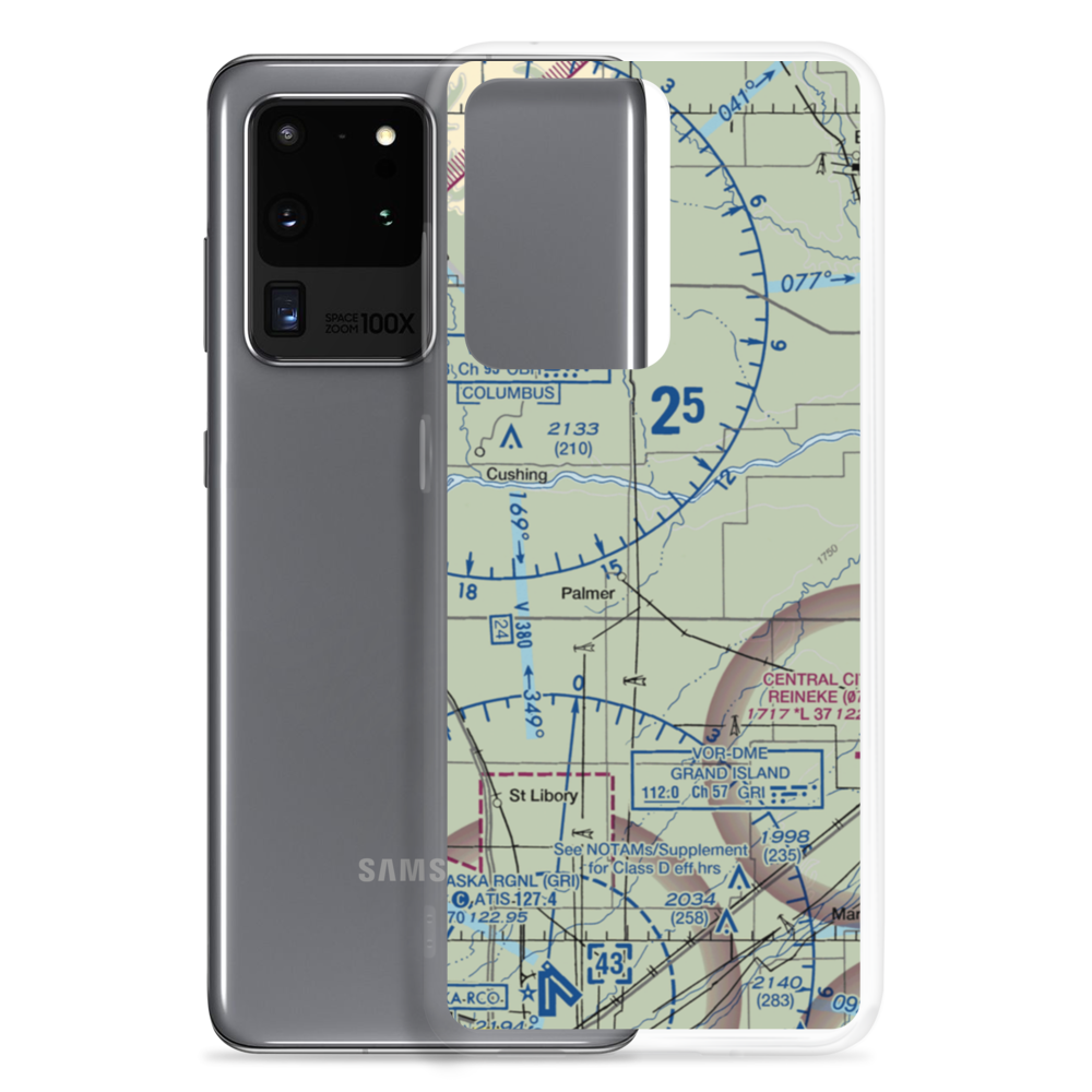 Sullivan Airstrip (NE12) VFR Sectional Samsung Case Samsung Galaxy S20 Ultra model shown