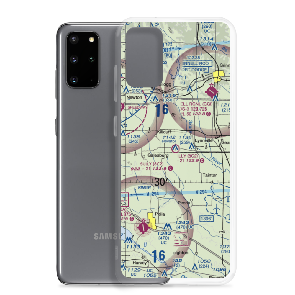 Sully Municipal Airport (8C2) VFR Sectional Samsung Case Samsung Galaxy S20 Plus model shown