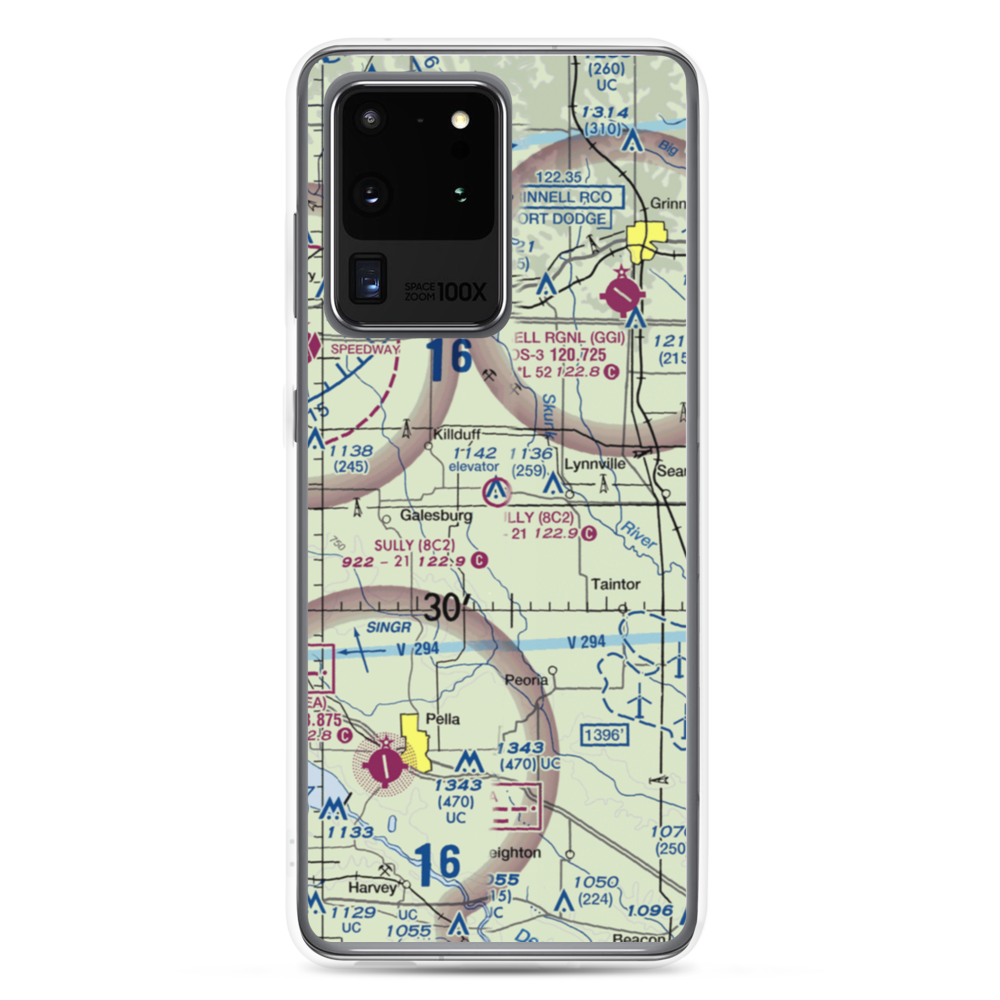Sully Municipal Airport (8C2) VFR Sectional Samsung Case Samsung Galaxy S20 Ultra model shown