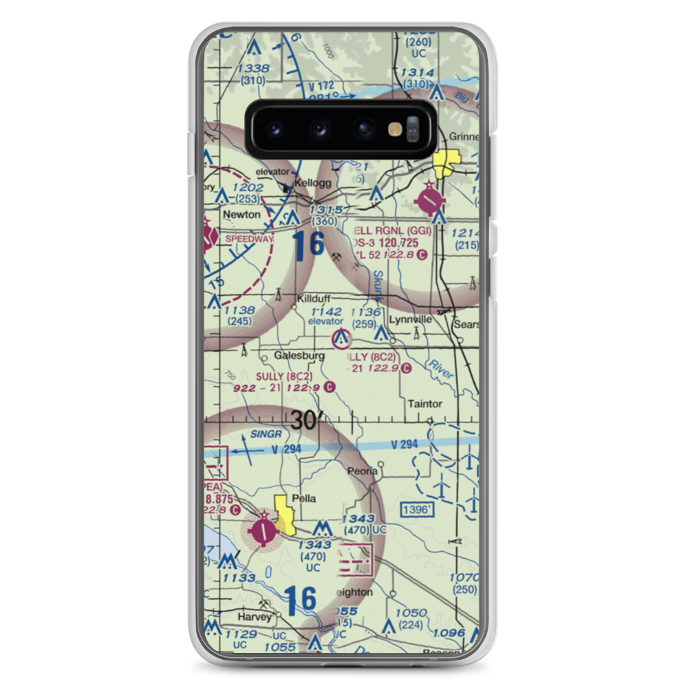 Sully Municipal Airport (8C2) VFR Sectional Samsung Case Samsung Galaxy S10+ model shown