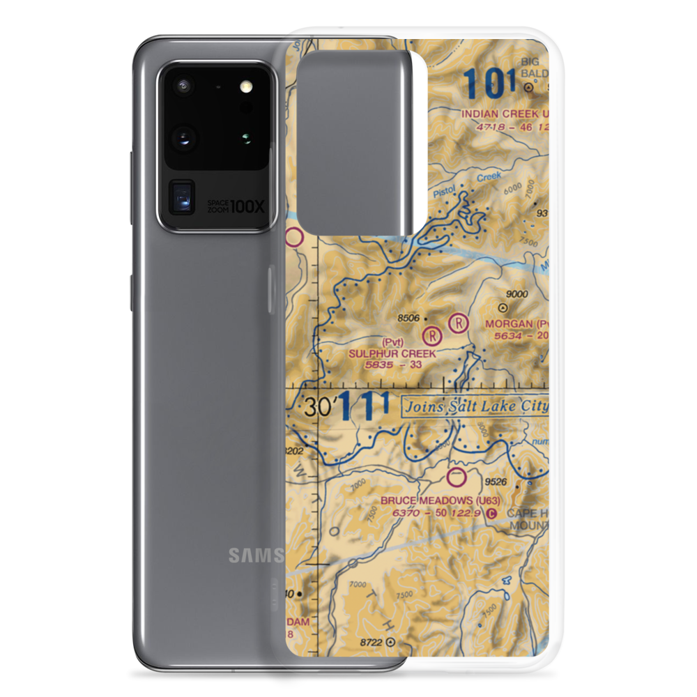 Sulphur Creek Ranch Airport (ID74) VFR Sectional Samsung Case Samsung Galaxy S20 Ultra model shown