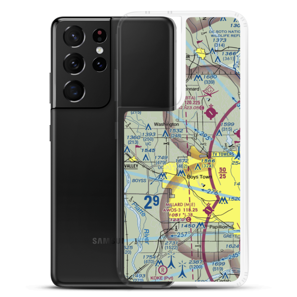 Summer Hill Farm Airport (09NE) VFR Sectional Samsung Case Samsung Galaxy S21 Ultra model shown