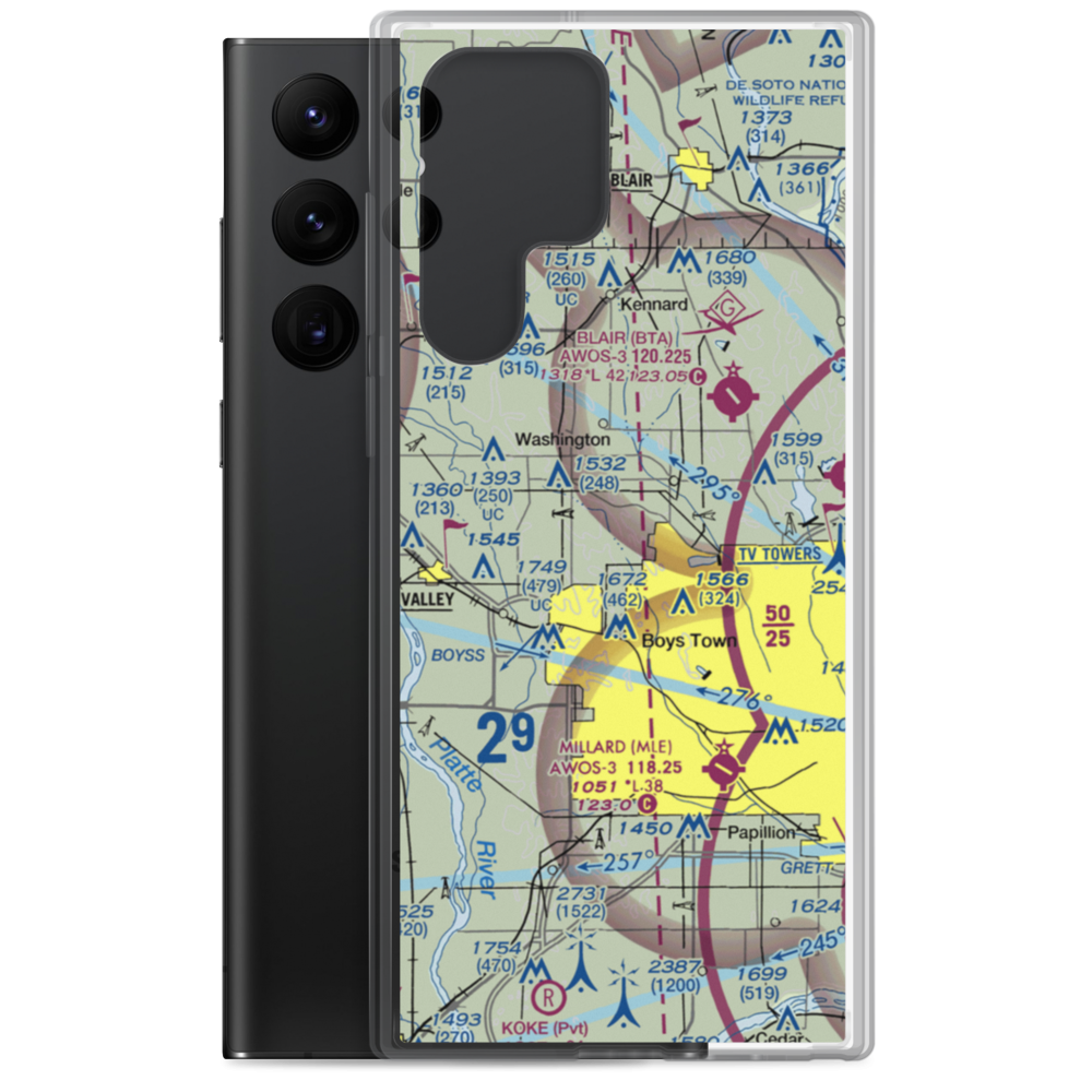 Summer Hill Farm Airport (09NE) VFR Sectional Samsung Case Samsung Galaxy S22 Ultra model shown