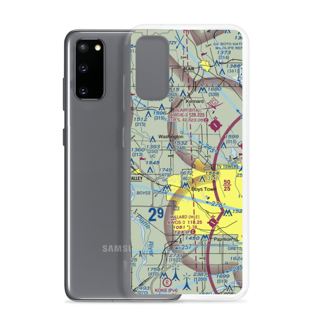 Summer Hill Farm Airport (09NE) VFR Sectional Samsung Case Samsung Galaxy S20 model shown