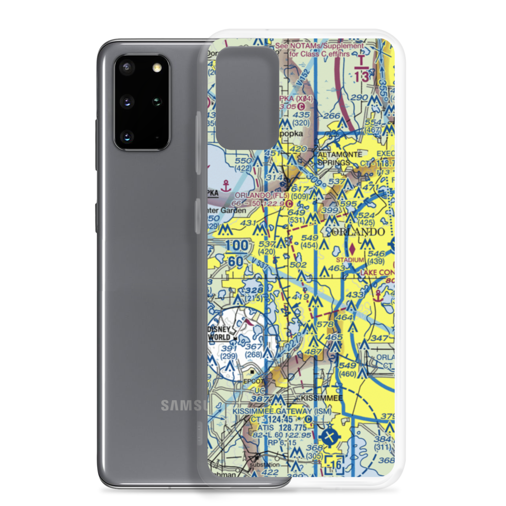 Summer Lakes Seaplane Base (FD43) VFR Sectional Samsung Case Samsung Galaxy S20 Plus model shown
