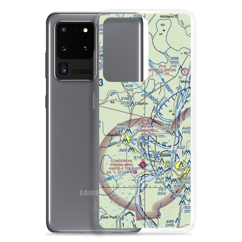 Summerell Airport (1LS8) VFR Sectional Samsung Case Samsung Galaxy S20 Ultra model shown