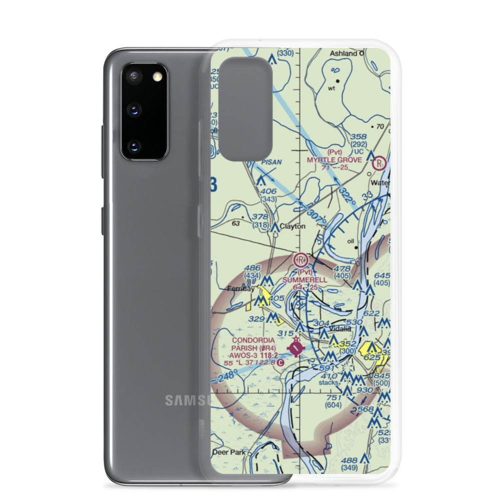 Summerell Airport (1LS8) VFR Sectional Samsung Case Samsung Galaxy S20 model shown