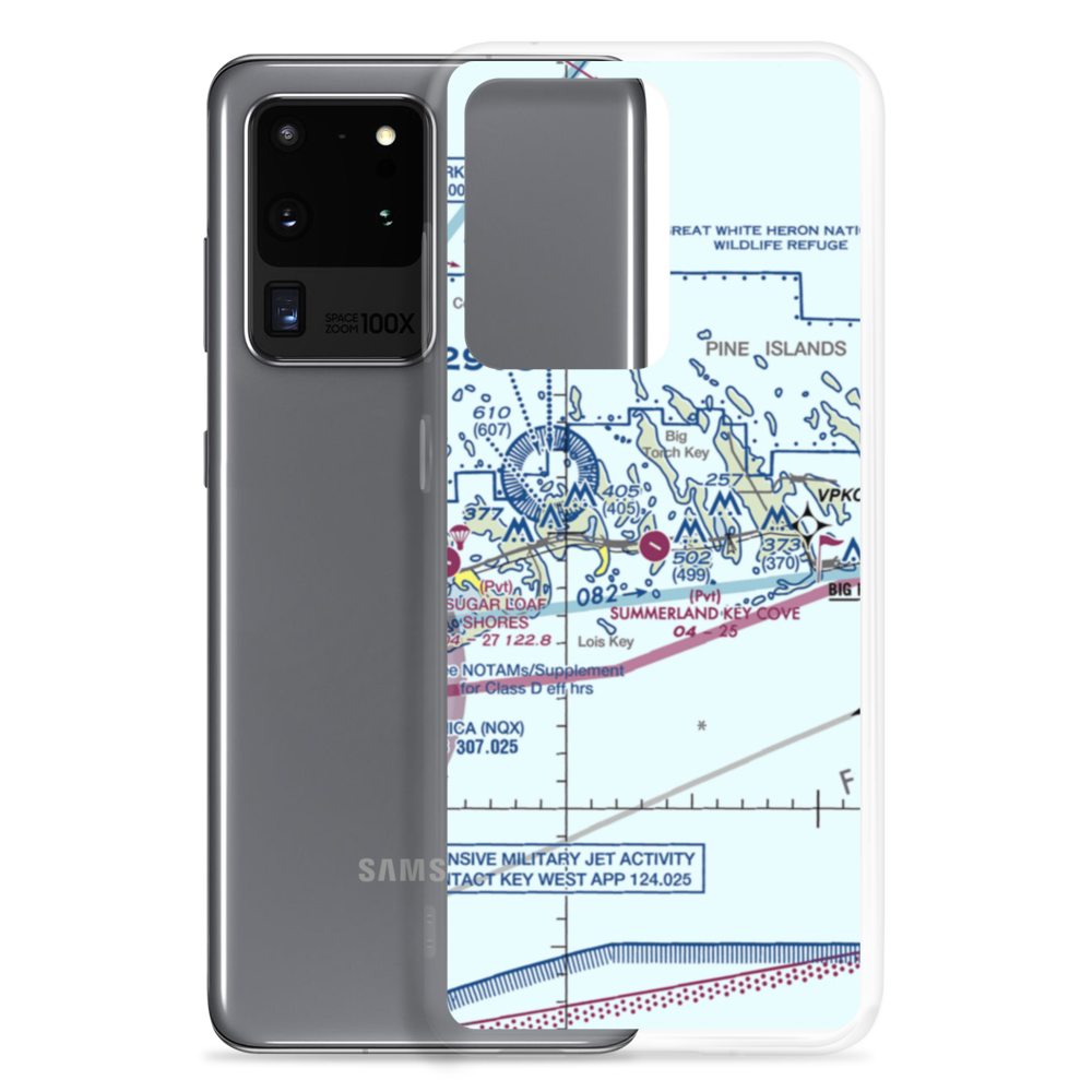 Summerland Key Cove Airport (FD51) VFR Sectional Samsung Case Samsung Galaxy S20 Ultra model shown