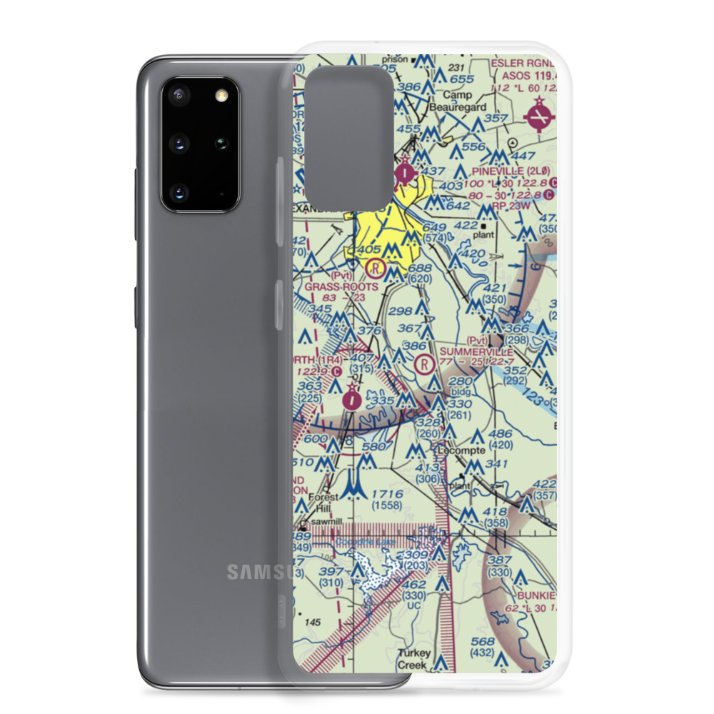 Summerville Airstrip (LA35) VFR Sectional Samsung Case Samsung Galaxy S20 Plus model shown