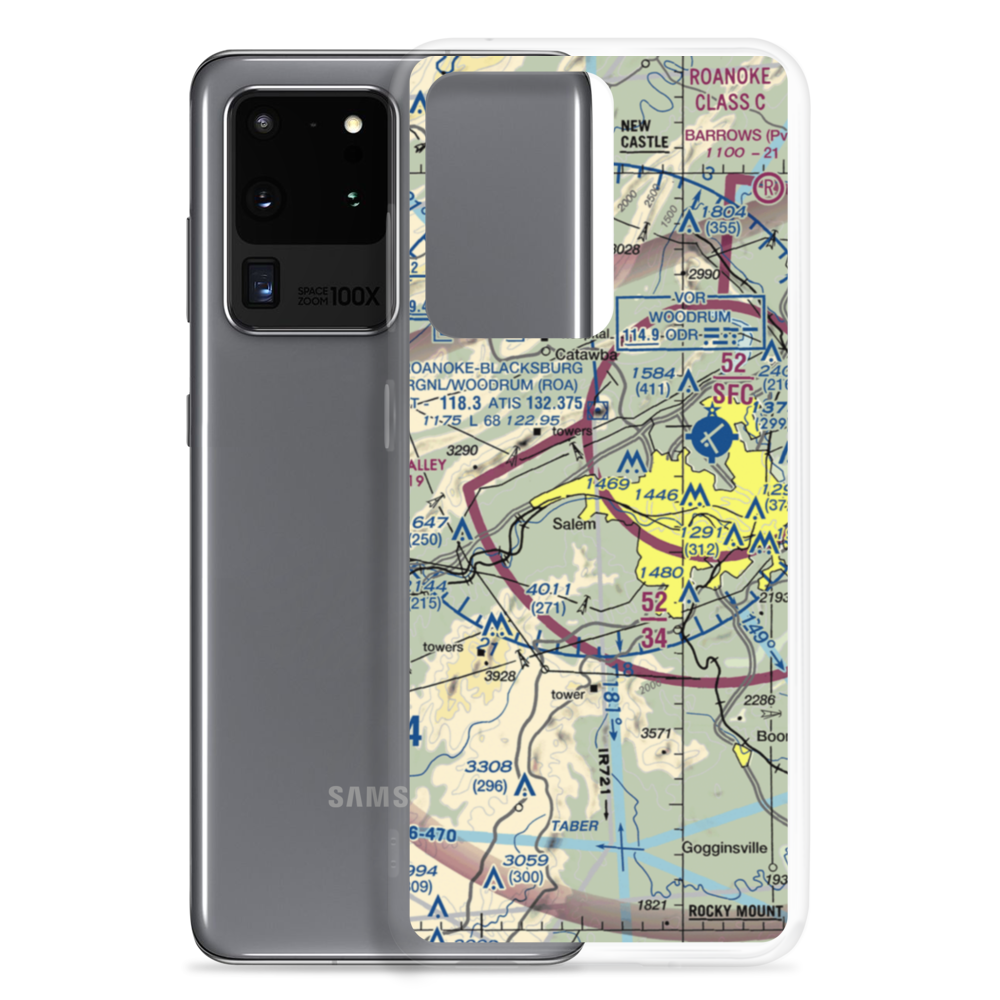 Summit Airport (6VA4) VFR Sectional Samsung Case Samsung Galaxy S20 Ultra model shown