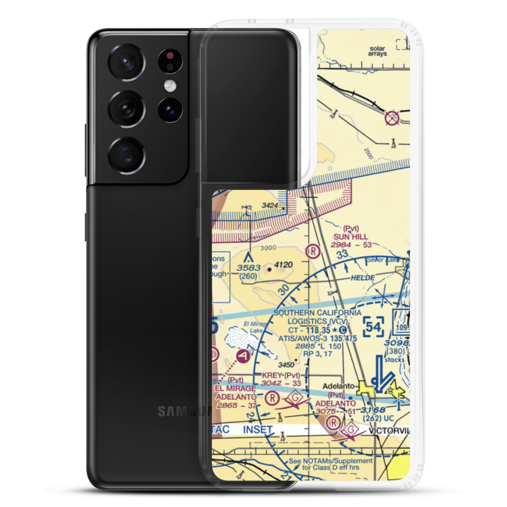 Sun Hill Ranch Airport (CA70) VFR Sectional Samsung Case Samsung Galaxy S21 Ultra model shown