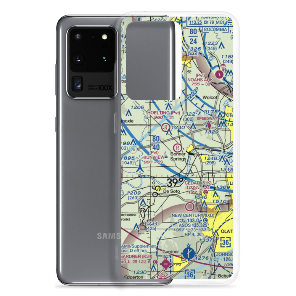 Sun View Field Airport (03PR) VFR Sectional Samsung Case Samsung Galaxy S20 Ultra model shown