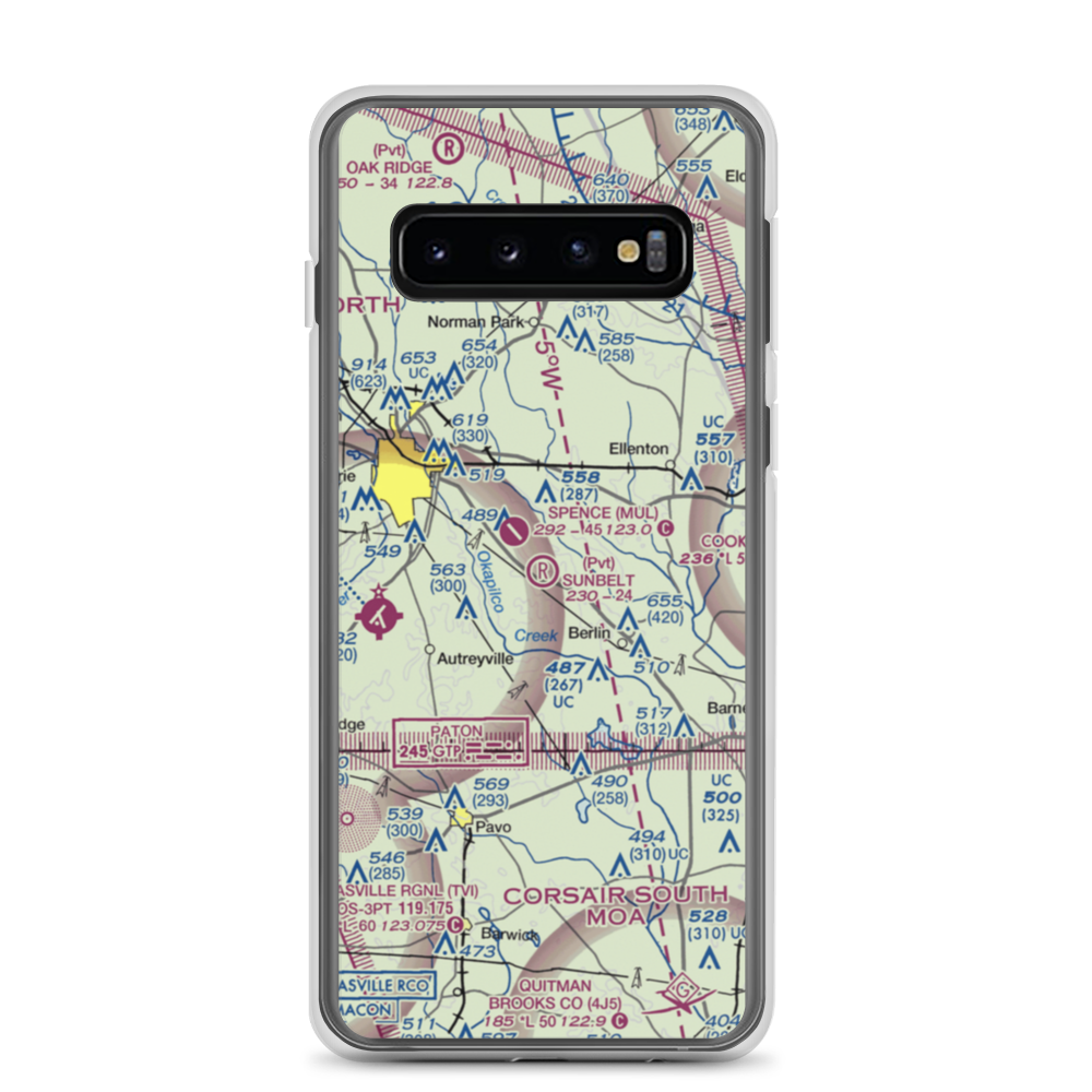 Sunbelt Strip (09GA) VFR Sectional Samsung Case Samsung Galaxy S10 model shown
