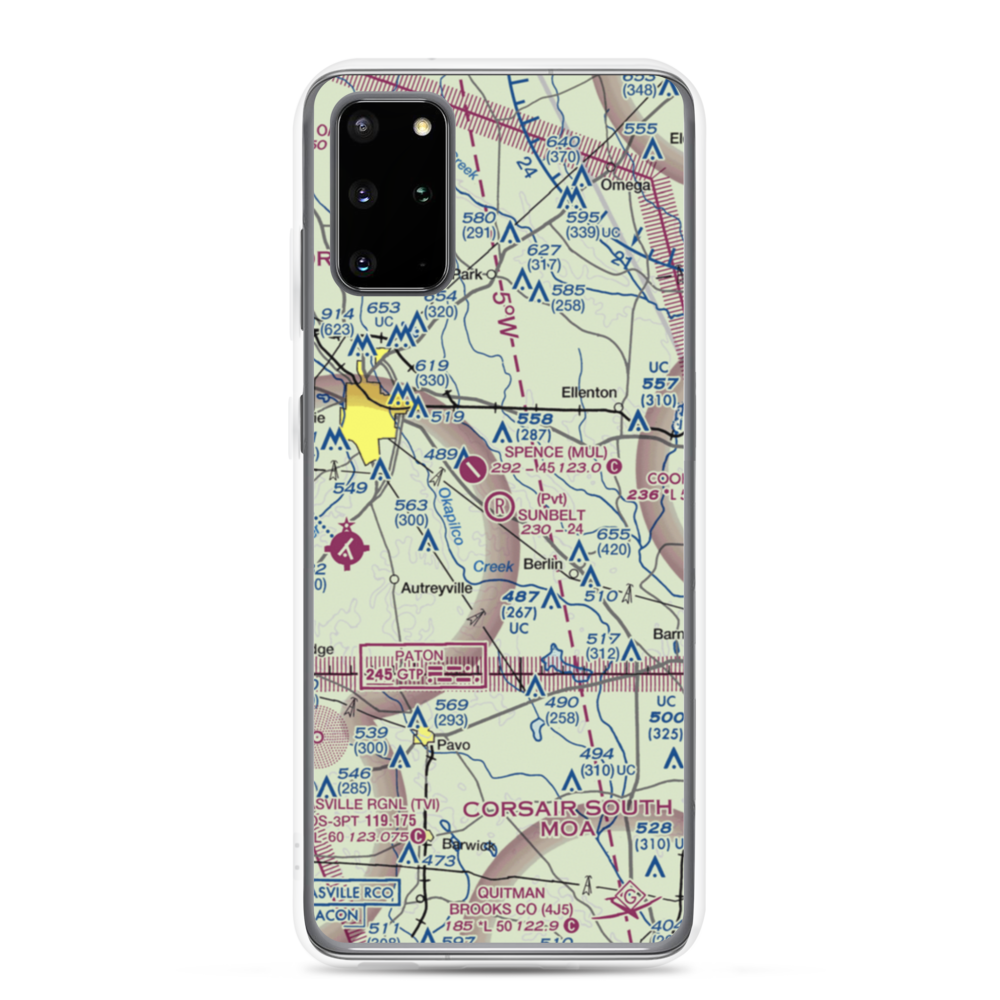 Sunbelt Strip (09GA) VFR Sectional Samsung Case Samsung Galaxy S20 Plus model shown