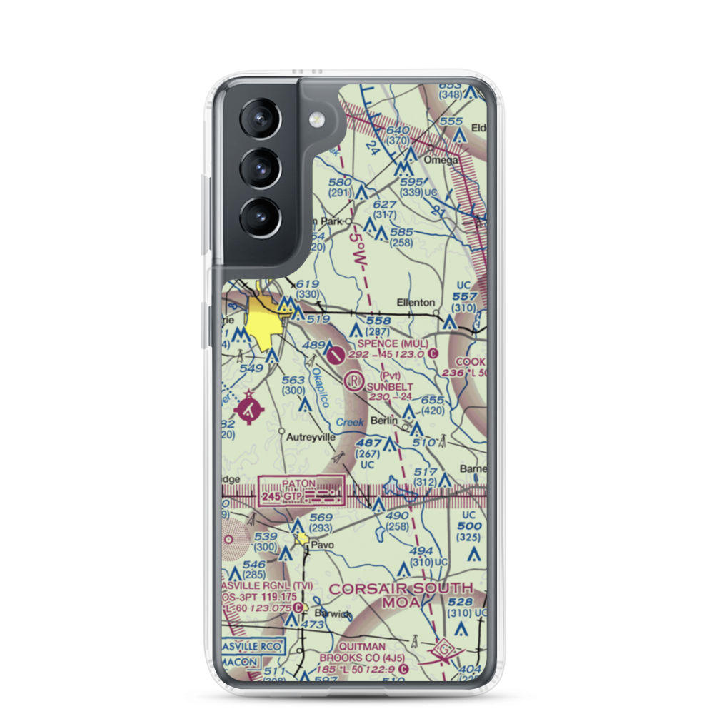 Sunbelt Strip (09GA) VFR Sectional Samsung Case Samsung Galaxy S21 model shown