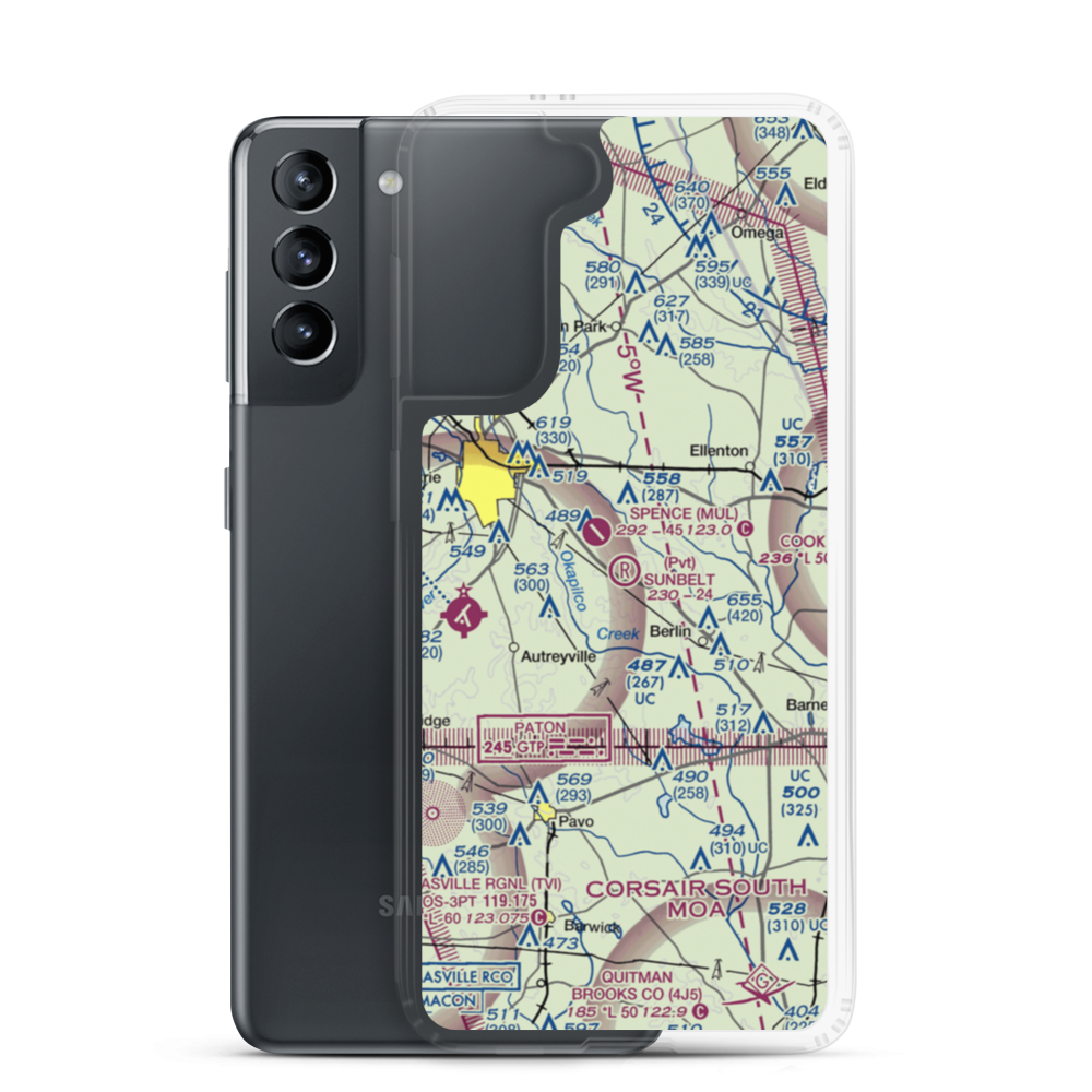 Sunbelt Strip (09GA) VFR Sectional Samsung Case Samsung Galaxy S21 model shown