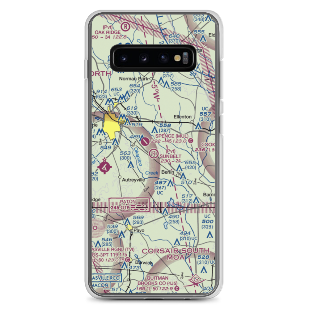 Sunbelt Strip (09GA) VFR Sectional Samsung Case Samsung Galaxy S10+ model shown