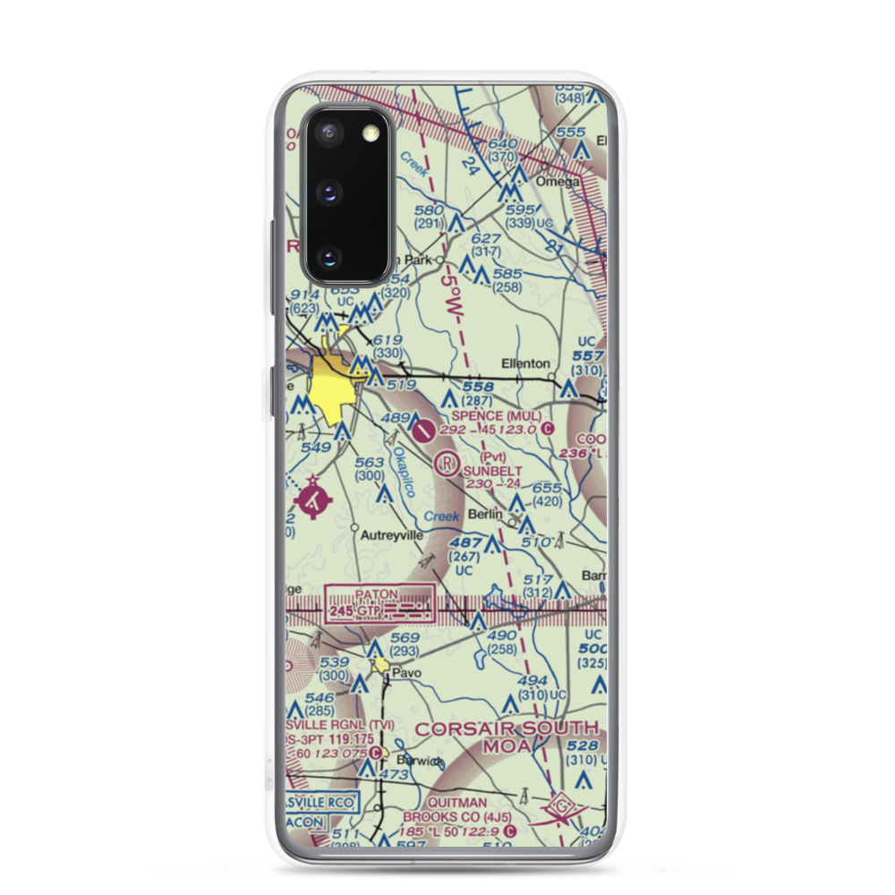 Sunbelt Strip (09GA) VFR Sectional Samsung Case Samsung Galaxy S20 model shown
