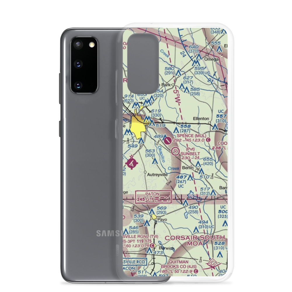 Sunbelt Strip (09GA) VFR Sectional Samsung Case Samsung Galaxy S20 model shown