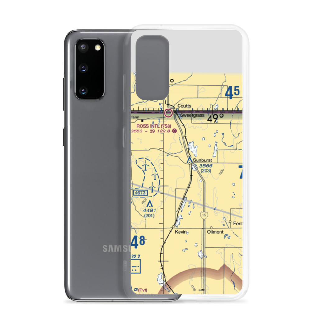 Sunburst Airport (8U5) VFR Sectional Samsung Case Samsung Galaxy S20 model shown