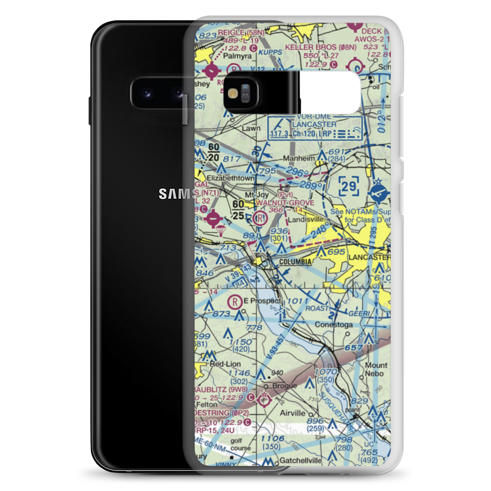 Sunburst Field (4PA7) VFR Sectional Samsung Case Samsung Galaxy S10+ model shown
