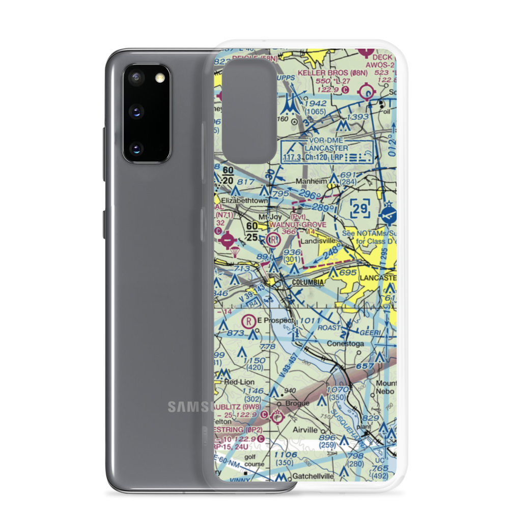 Sunburst Field (4PA7) VFR Sectional Samsung Case Samsung Galaxy S20 model shown