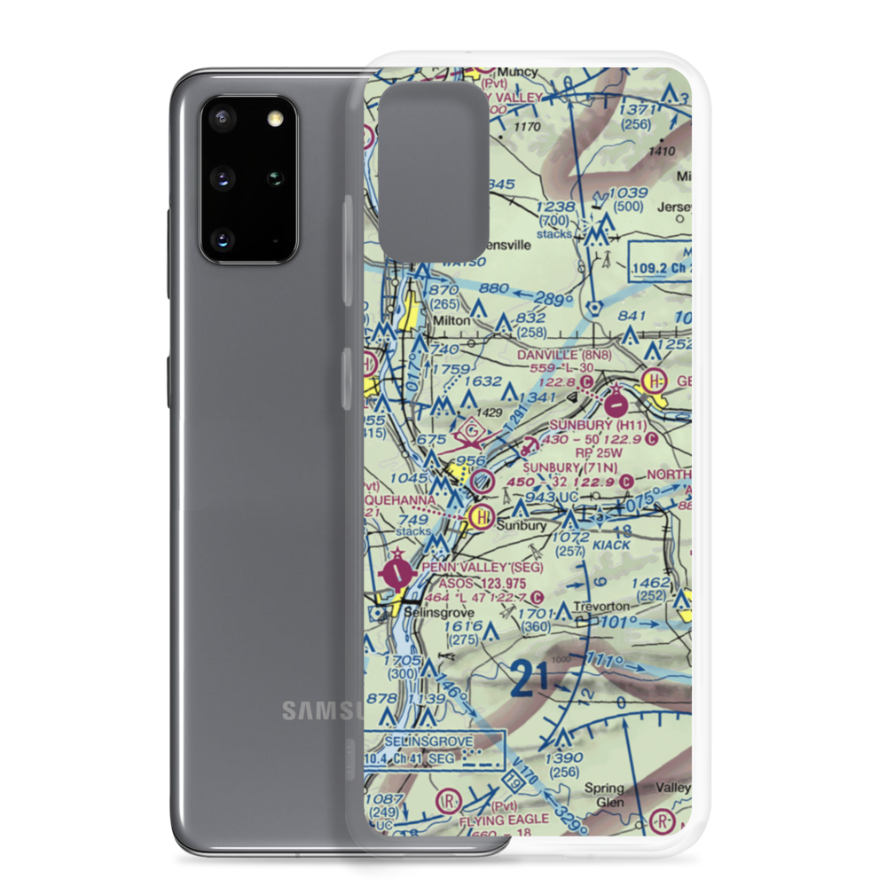 Sunbury Seaplane Base (H11) VFR Sectional Samsung Case Samsung Galaxy S20 Plus model shown