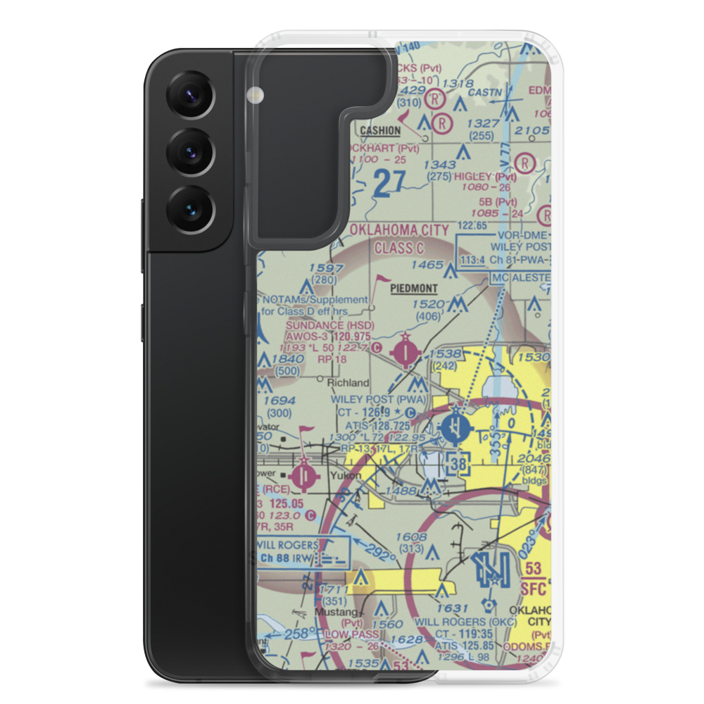 Sundance Airpark (HSD) VFR Sectional Samsung Case Samsung Galaxy S22 Plus model shown