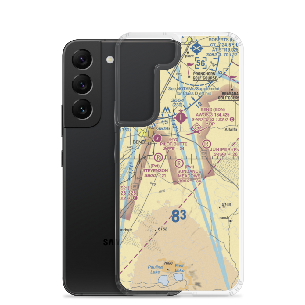 Sundance Meadows Airport (OG05) VFR Sectional Samsung Case Samsung Galaxy S22 model shown