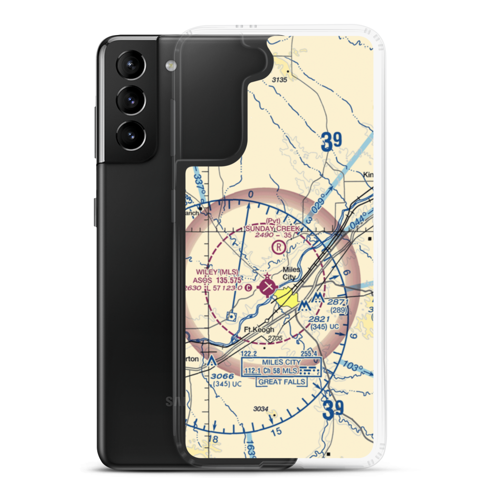 Sunday Creek Airpark (MT29) VFR Sectional Samsung Case Samsung Galaxy S21 Plus model shown