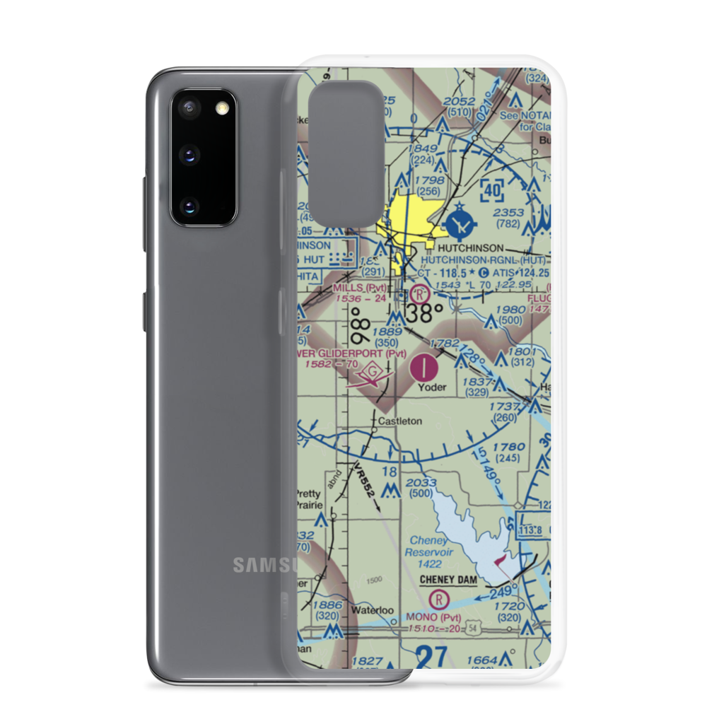 Sunflower Aerodrome (SN76) VFR Sectional Samsung Case Samsung Galaxy S20 model shown